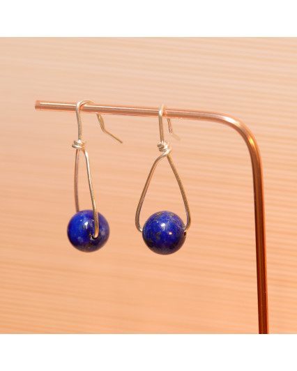 Boucles d'oreilles LAPIS LAZULI