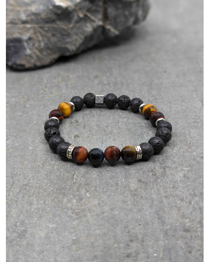 Bracelet Pierres de Lave et...