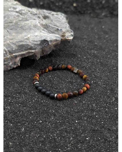 Bracelet Agate et Trois Oeil