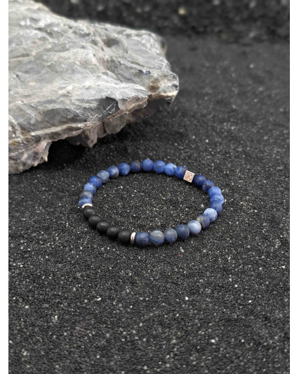Bracelet Sodalite et Agate...