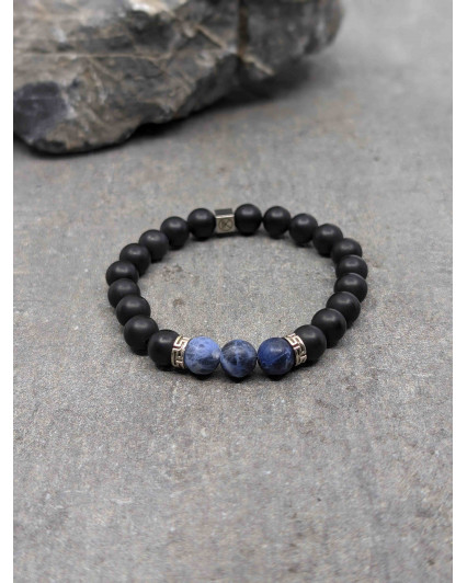 Bracelet Sodalite et Agate...