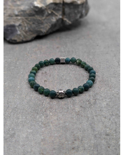 Bracelet Agate Mousse 6mm