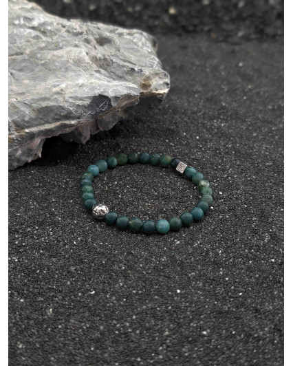 Bracelet Agate Mousse 6mm