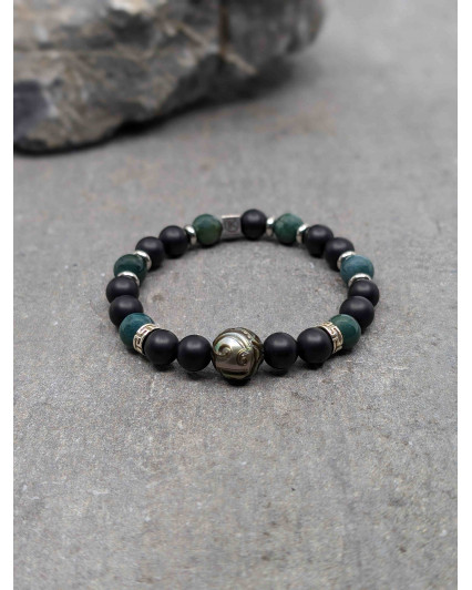 Bracelet Agate Mousse,...