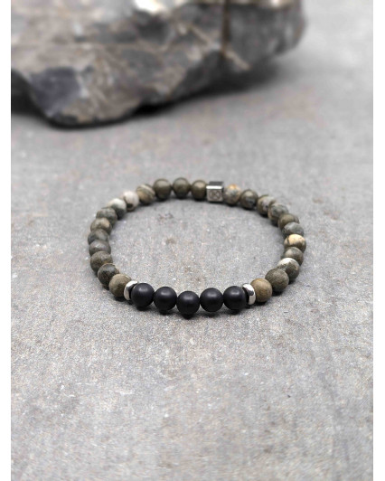 Bracelet Agate Noire...