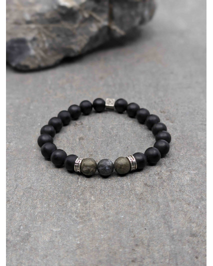 Bracelet Pyrite polie et...