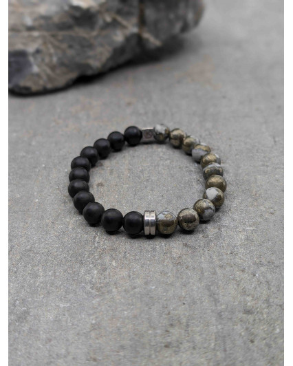 Bracelet Agate noire...