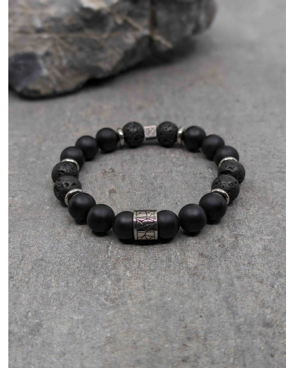Bracelet Pierre de Lave 10mm