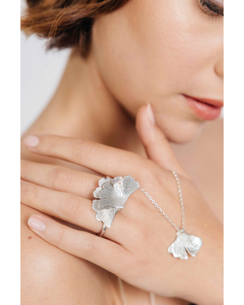 Double Bague Gingko