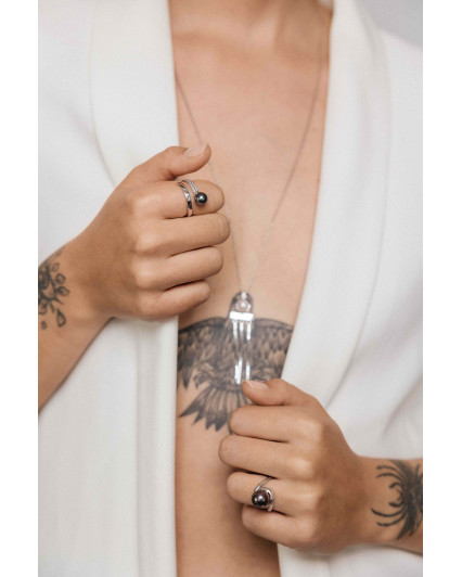 BAGUE Ouverte NEA - Argent...